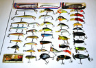 VINTAGE LOT FISHING LURES HEDDON PUNKINSEED, L & S MIRR- O LURE, WOOD PAW PAW