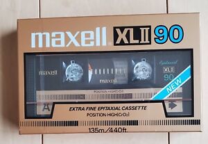 Maxell XL II 90 Extra Fine Epitaxial Type II Factory Sealed Cassette Tape Sealed