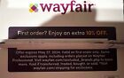 Wayfair 10% Off First Order, exp 5-27-2024 -- Ships USPS