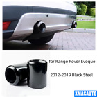 for Range Rover Evoque 2012-2019 Black Steel Rear Tail Exhaust Pipe Muffler 2PCS