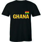 Men's Ghana Flag T-Shirt Football Africa Cup Of Nations 2019 Vintage Country Tee