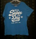 Vintage Super Dry Tokyo Japan Chest Logo Blue T-shirt Short Sleeve Men's Large