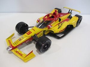 2023 ROMAIN GROSJEAN signed INDIANAPOLIS 500 1:18 DIECAST GREENLIGHT INDY CAR