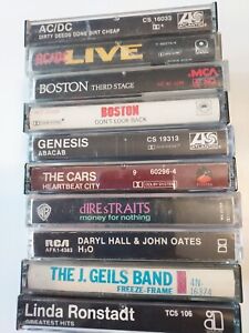 New ListingCassette Tape Lot Of 10 Classic Rock  Selling Off Collection