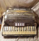 Vintage Pollina Accordion Made In Italy Tested And Working Marbled READ
