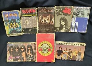 Vintage 80s 90s Lot of 8 (Big Hair)Rock  Single Cassette Tapes Cassingles