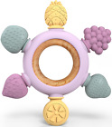 Baby Teething Toys 6-12 Months, Montessori Sensory Toys, Baby Bath Toys, Fruit B
