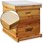 100% Beeswax Beehive 20 Frame Complete Box (10 Deep-10 Medium) Beekeeping Kit