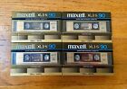 Lot of 4 MAXELL XLII-S 90 super fine, Blank Audio Cassette Tape (Sealed) NOS