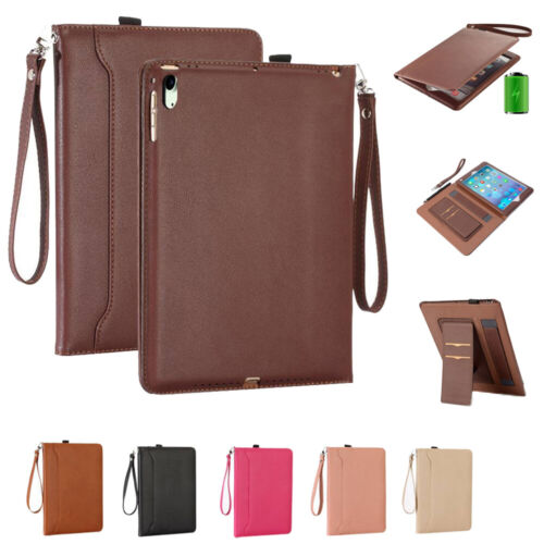 Multifunctional Pen Insertion Strap Leather Case for Apple iPad Mini 1 2 3 4 5 6