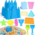 Beach Toys Sand Toys for Kids, Sand Castle Toys for Beach with Sand Castle Bucke