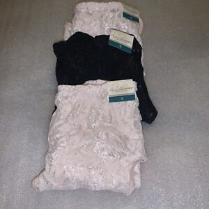 NWT Gloria Vanderbilt Women’s Lace Briefs Panties 3 Pack Panties Size 9