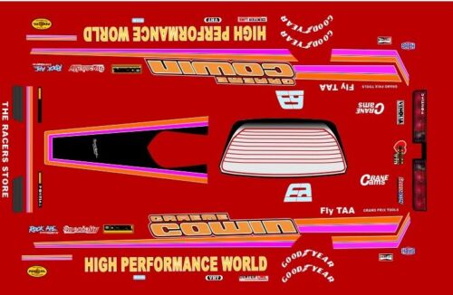 1/24 GRAEME COWIN'S HIGH PREFORMANC WORLD 1982 FIREBIRD FUNNY CAR DECAL/MONOGRAM