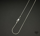 Italian Solid Sterling Silver Snake Link Chain Necklace 925 Silver Chain UNISEX