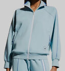 $202 Adidas Stella McCartney Women's Blue Logo Zip-Pockets Track Jacket Size XS