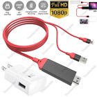 For iPhone 14 13 12 11 6 7 8 HDMI Mirroring Cable Phone to TV HDTV Adapter 1080P