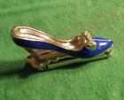 New ListingPurse Handbag Table Hanger Key/Fob Shaped Like Ladies Blue Shoe