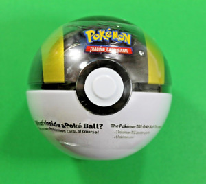 Pokemon TCG 2019 Poke Ball Tin 3 TCG Booster Packs & Coin Brand New Sealed