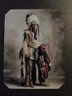 Sixth-Plate Native American Indian tinted Tintype C2415RP