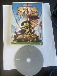 Muppet Treasure Island (DVD, 2005) W/Case + The Muppets (2012) Disc Only VG