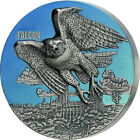 2022 Benin Urban Hunters Falcon 3 oz Silver Antiqued Coin