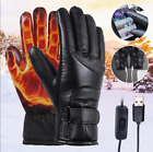 Electric USB Heated Gloves Winter Warming Thermal Ski Snow Hand Warmer Windproof