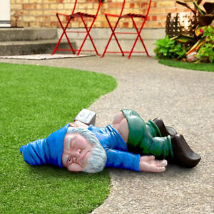 Drunken Dwarf Decoration Drunk Garden Gnome Ornament Yard Patio Lawn Decor
