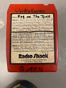 Rare Songs Vintage Red Radio Shack Pre-Recorded Sold as Blank  8 Track - WORKS