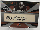 New Listing2008 OZZIE NEWSOME AUTO RARE/25 Leaf LIMITED CUTS Card CLEVELAND BROWNS HOF