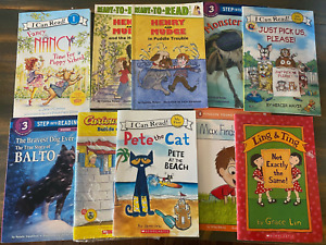 Lot of 10 Level 1 2 3 Ready to-I Can Read-Step into Reading-Learn Read Books MIX