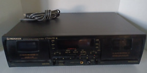 Pioneer CT-W603RS Stereo Dual Cassette Deck w Auto Reverse, Read Description!