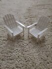 2 Beach Adirondack Chairs Cake Summer Pool Bday Party Topper Decoration