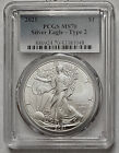 2021 Type 2  American Silver Eagle PCGS MS70