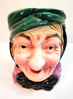 Vintage Old Woman Face Wall Vase Hand Painted Made in JAPAN 5 x 3 x 2