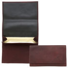 Mitchell Thomas Brown Antique Leather Pipe Tobacco Roll Up Pouch - 9309