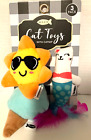 3 Pack Meow Pet Cat Toys (Sun, Ice Cream Cone, Mermaid) New in Package