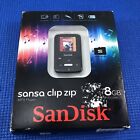 SanDisk Sansa Clip Zip Black (8GB) Digital MP3 Music Media Player NEW SEALED!
