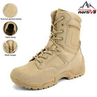 NORTIV 8 Men's Military Tactical Work Boots Hiking Combat -Sand -US Size 6.5-15