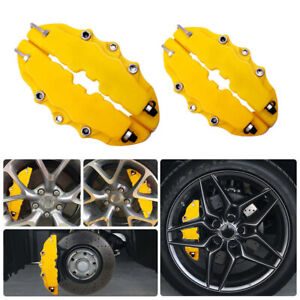 4x Universal Yellow Decor Car Disc Brake Caliper Covers Parts Brake Accessories (For: 2012 Jeep Grand Cherokee)
