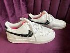 Womens Nike Court Vision Low Leather Athletic Tennis Shoes Sneakers Size 8