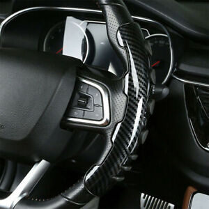 2x Carbon Fiber Universal Car Steering Wheel Booster Cover Non-Slip Accessories (For: 2021 BMW X5)