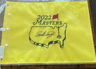 2022 Masters Pin Flag Signed By Scotty Scheffler