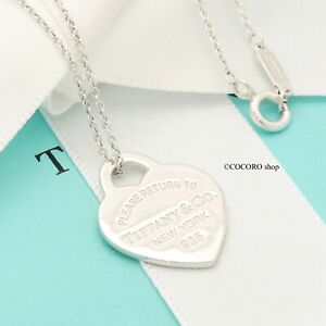 GIFT* Tiffany & Co. Return to Heart Tag Necklace Pendant 16.1