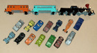 Tootsietoy Small cars, Jeeps and a Truck (Lot of 14) and Old West Train.