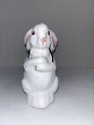 Vtg Easter Bunny Rabbit Pulp Paper Mache Basket Candy Container -6”