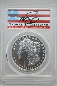 2021-S Silver Morgan Dollar 100th PCGS MS70 Advanced Release Cleveland #2173