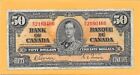 1937 BANK OF CANADA 50 DOLLAR BILL B/H2160466 (CIRCULATED)