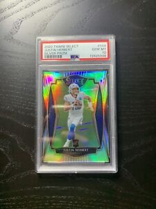 Justin Herbert Select Silver Prizm Rookie Card PSA 10 🛸  #144 INVEST!!