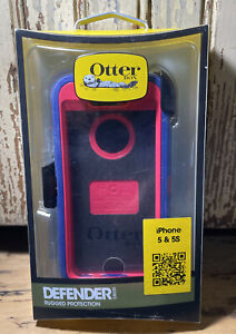 OtterBox For IPhone 5 & 5S - Pink & Purple With Belt Clip-In Original Box