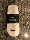 Nike White Womens/Mens 3-Pack Lightweight Footie Training Socks Liners No Show